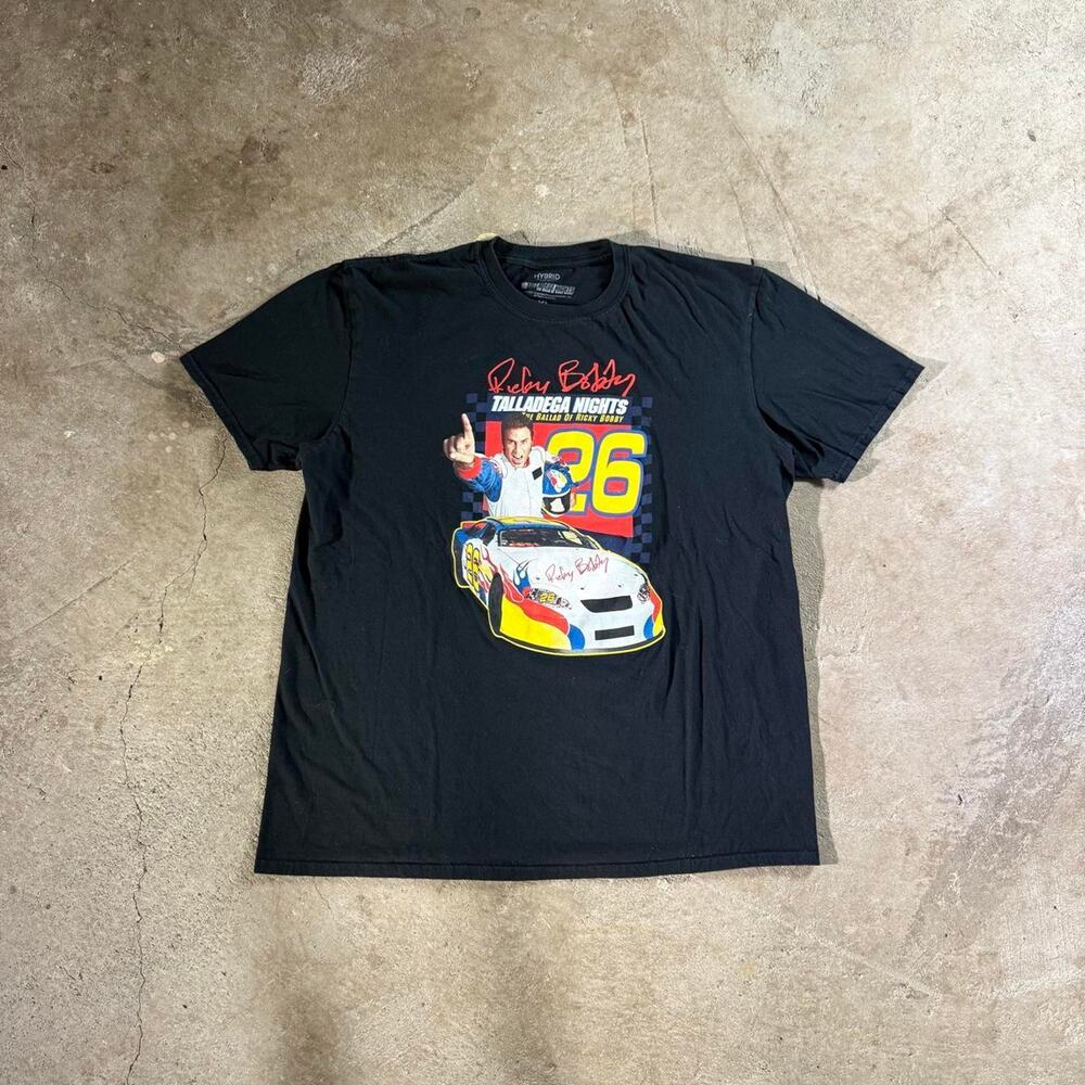 Black Ricky Bobby Talladega Nights Graphic T-shirt